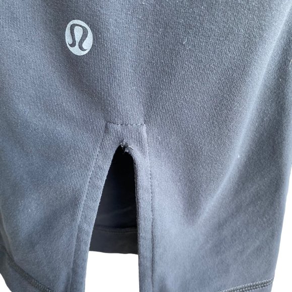 LULULEMON Womens Capri Legging Size 6 White Grey Striped Waistband - Picture 6 of 9